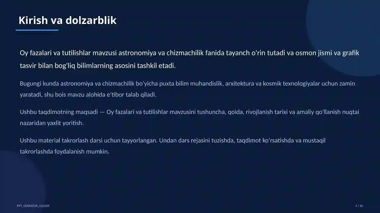 Oy fazalari va tutilishlar (9-sinf) 4