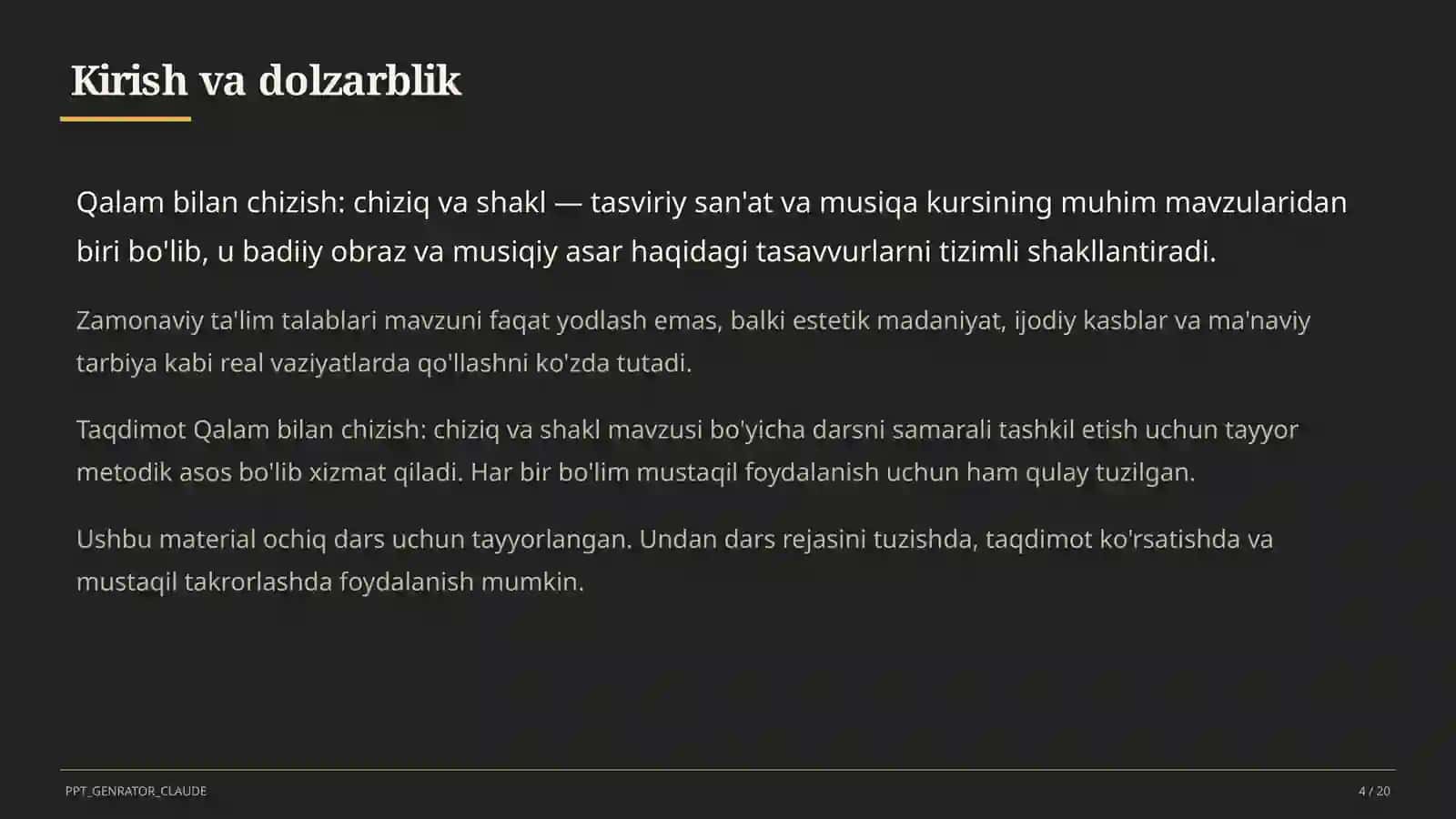 Qalam bilan chizish: chiziq va shakl (1-sinf) 4