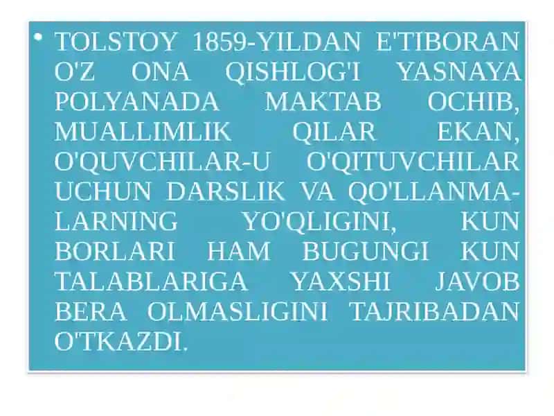LEV NIKOLAEVIC TOLSTOY 4
