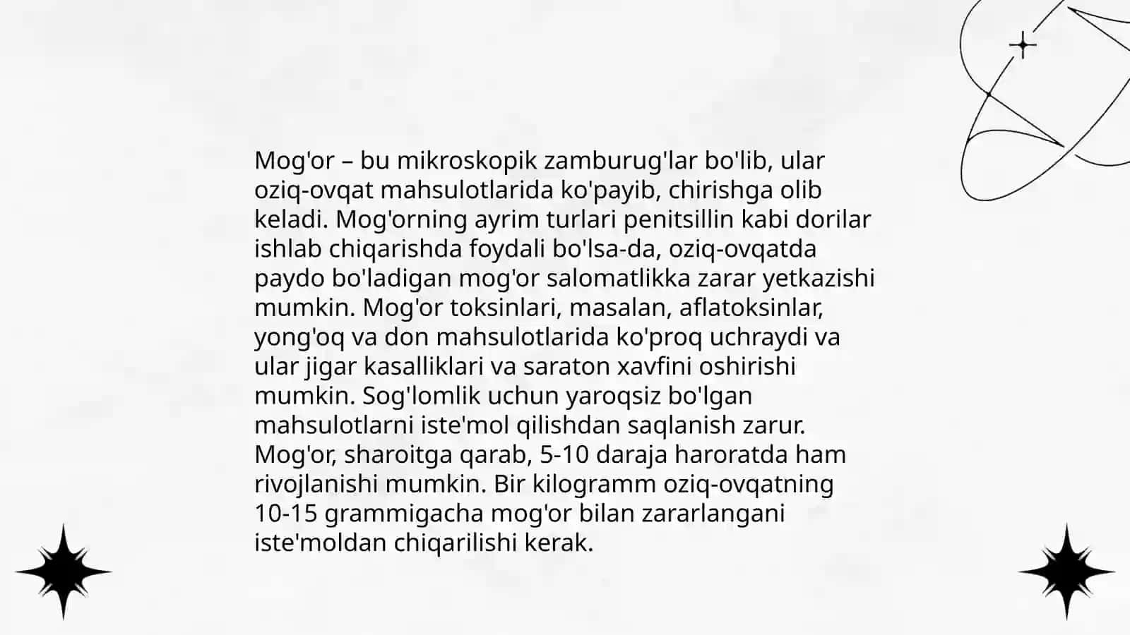 Bakteriyalarning oziq-ovqatda o'sishi 4