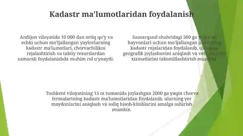 Hayvonot dunyosi Davlat kadastrlari obyektlarni yuritish tartibi 4