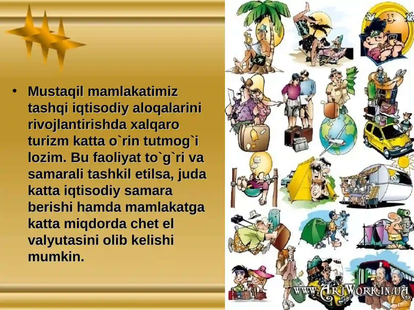 Turizm rivojining xalqaro iqtisodiy aloqalari 4