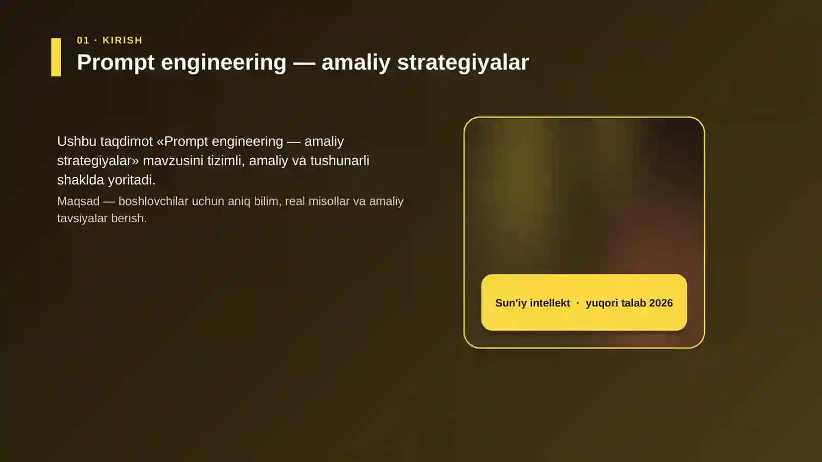 Prompt engineering — amaliy strategiyalar 4