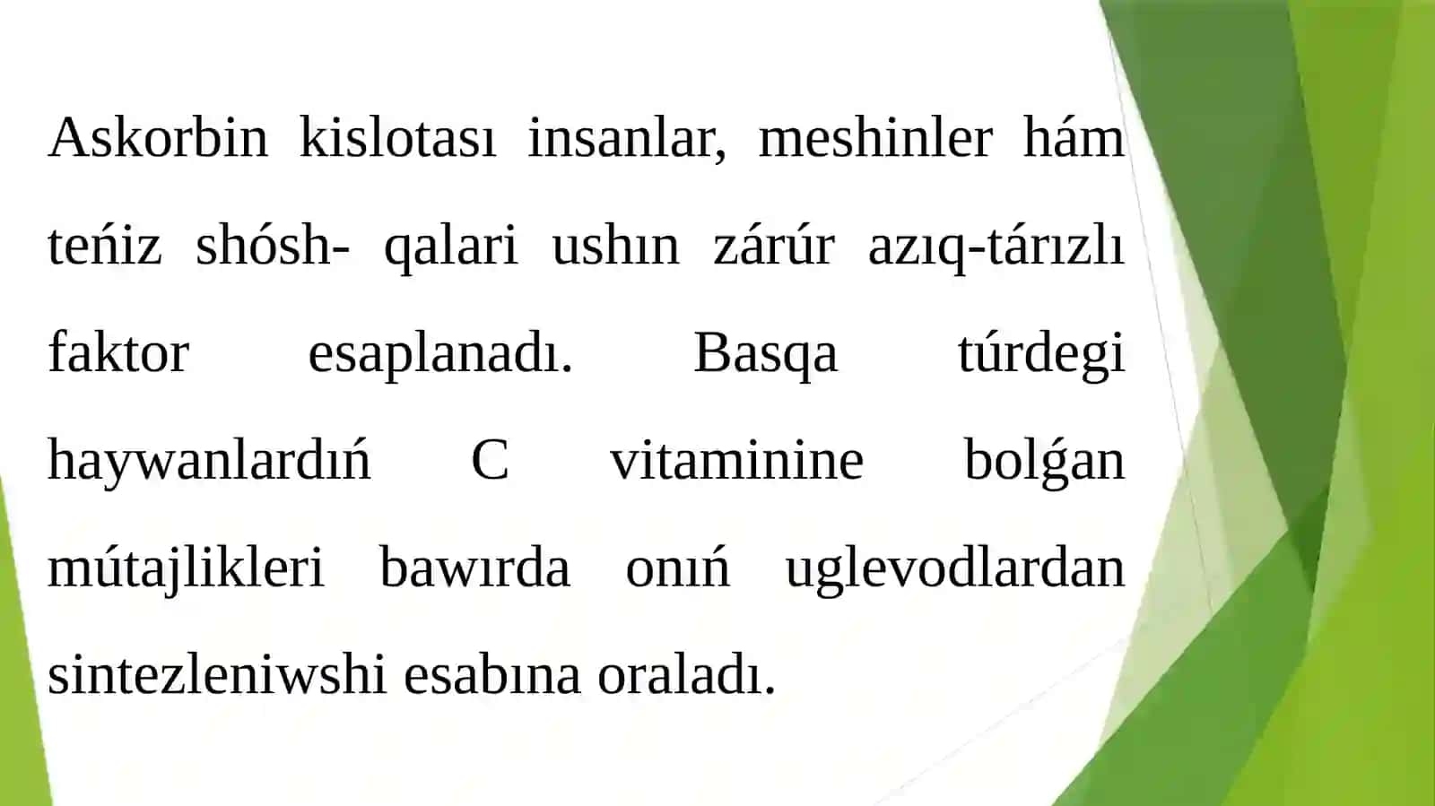 C gipovitaminozi (askorbin kislotası) 4