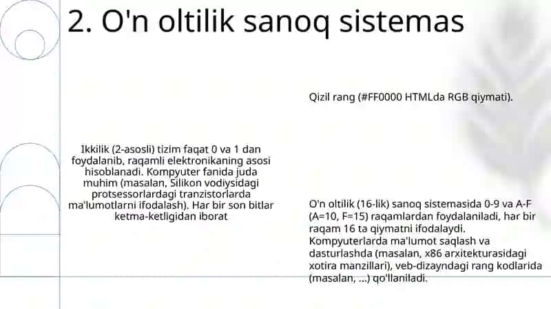 O'nlik sanoq sistemi 4
