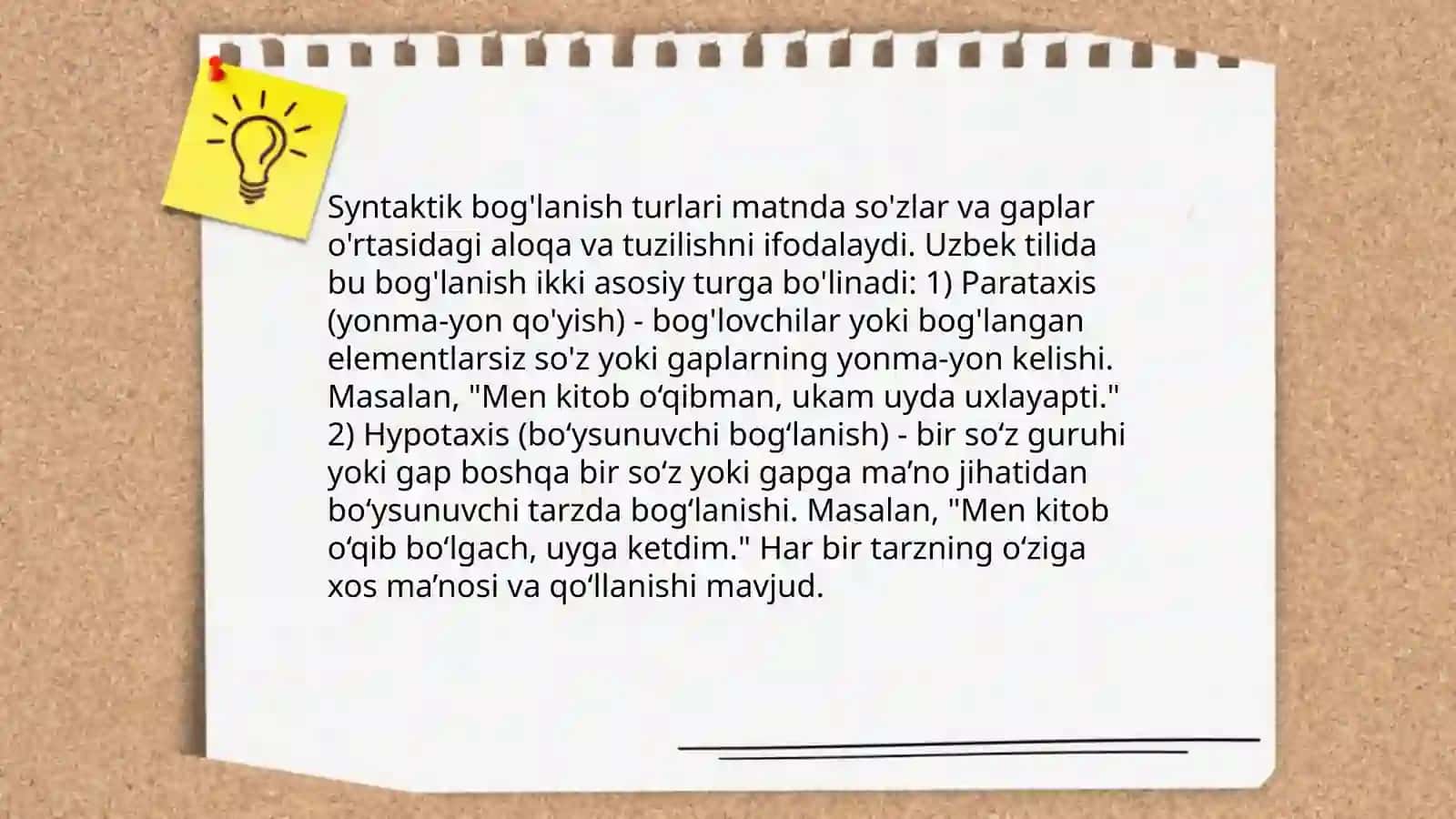 Syntaktik munosabat va aloqa turlari haqidagi nazariy qarashlarni tahlil qilish umumlashtirish 4