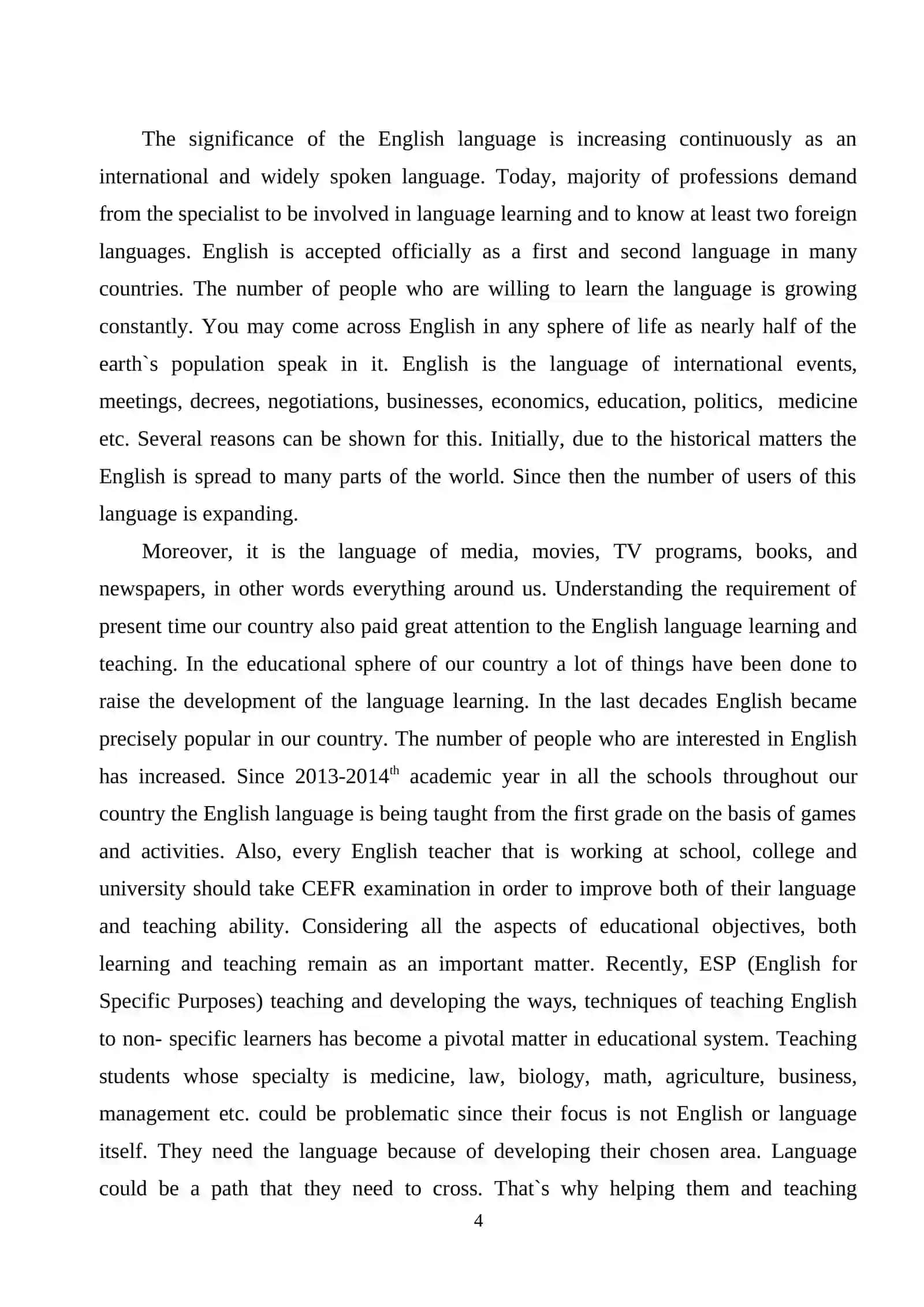 THE COMPARATIVE ANALYSIS OF MEDICAL TERMS IN ENGLISH AND UZBEK LANGUAGES 4