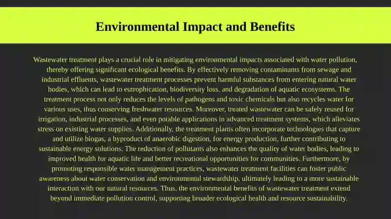 Waste water treatment  Class project 4