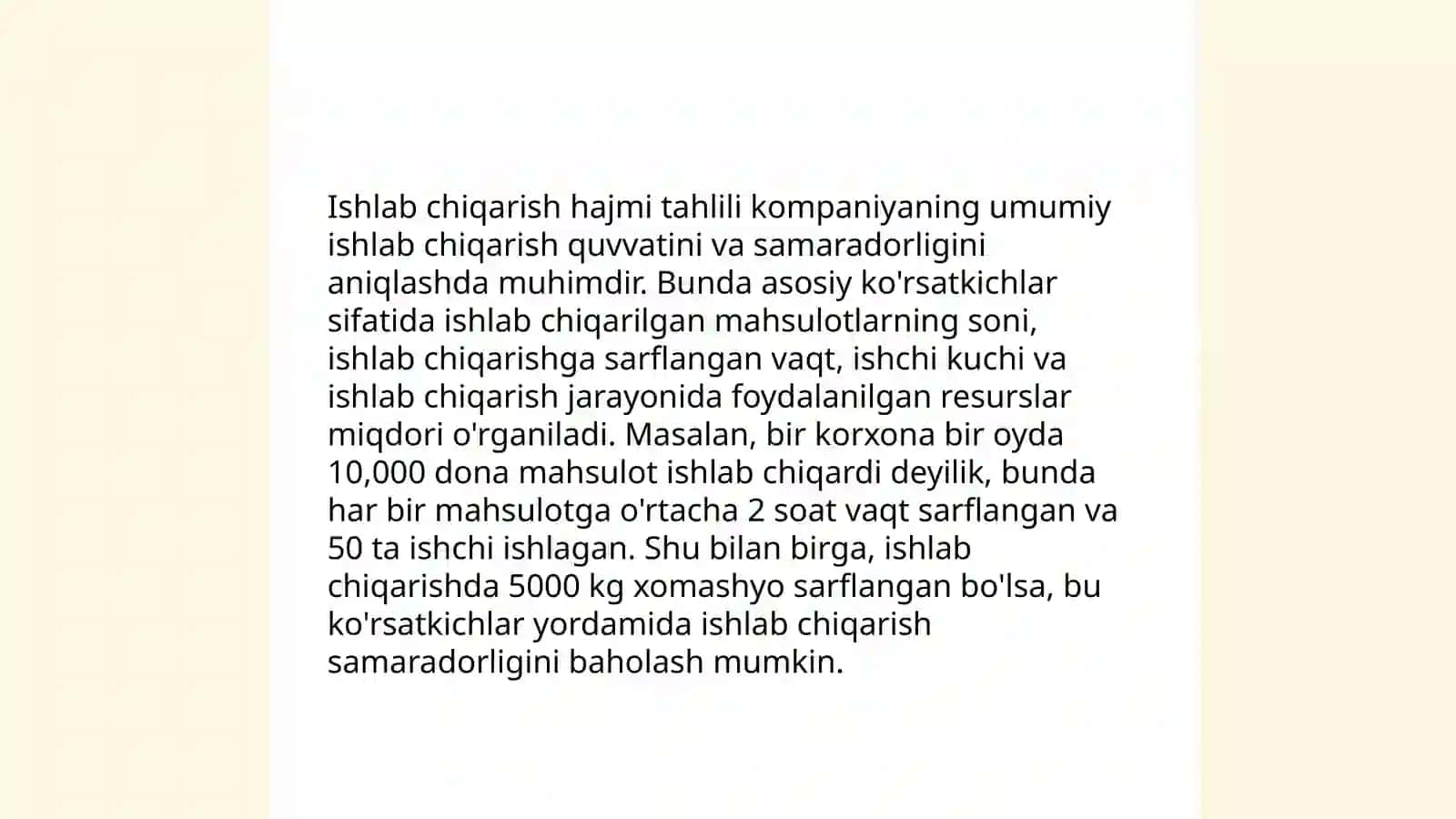 Xarajatlar-ishlab chiqarish hajmi-foyda ko'rsatkichlari 4
