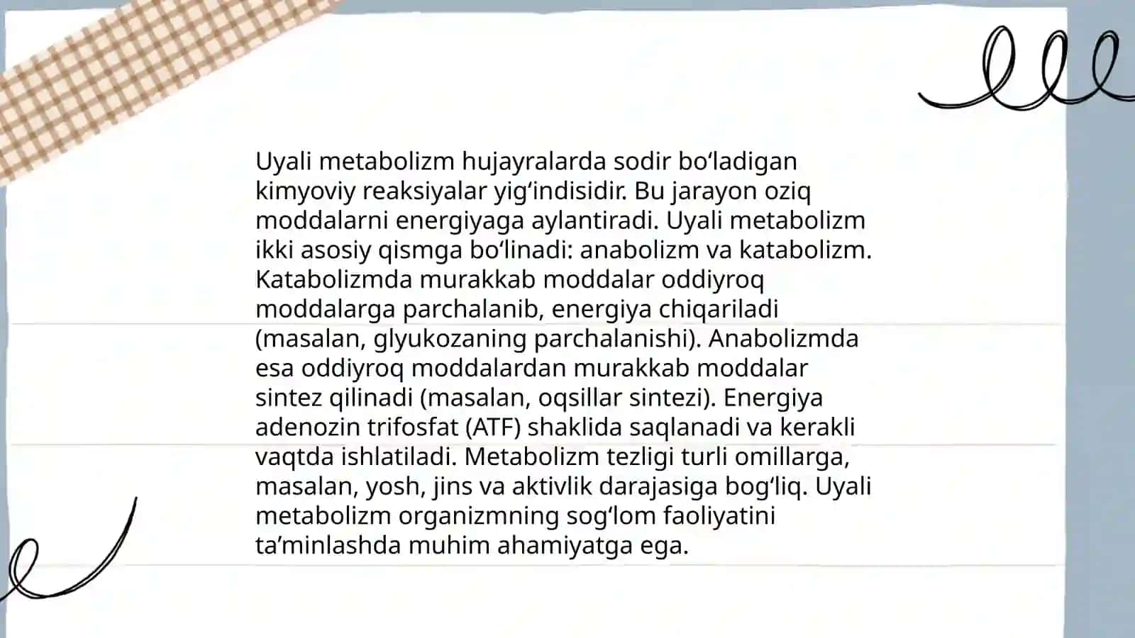 Moddalar va energiya almashinuvi 4