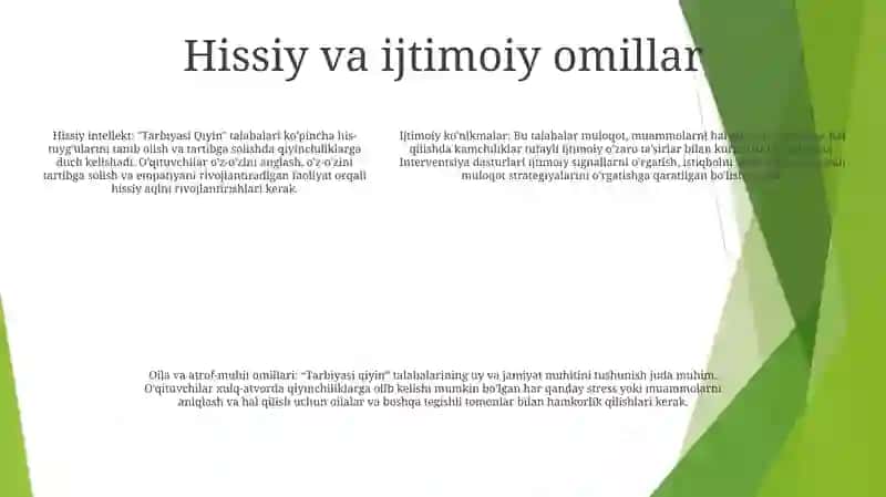 "Tarbiyasi Qiyin" OʻQuvchilar Bilan Ishlashning Psixologik Asoslari 4