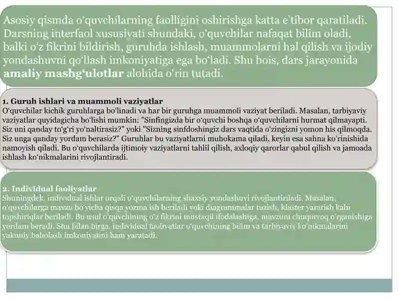 Pedagogik avatarbiya integratsiyalashgan 4