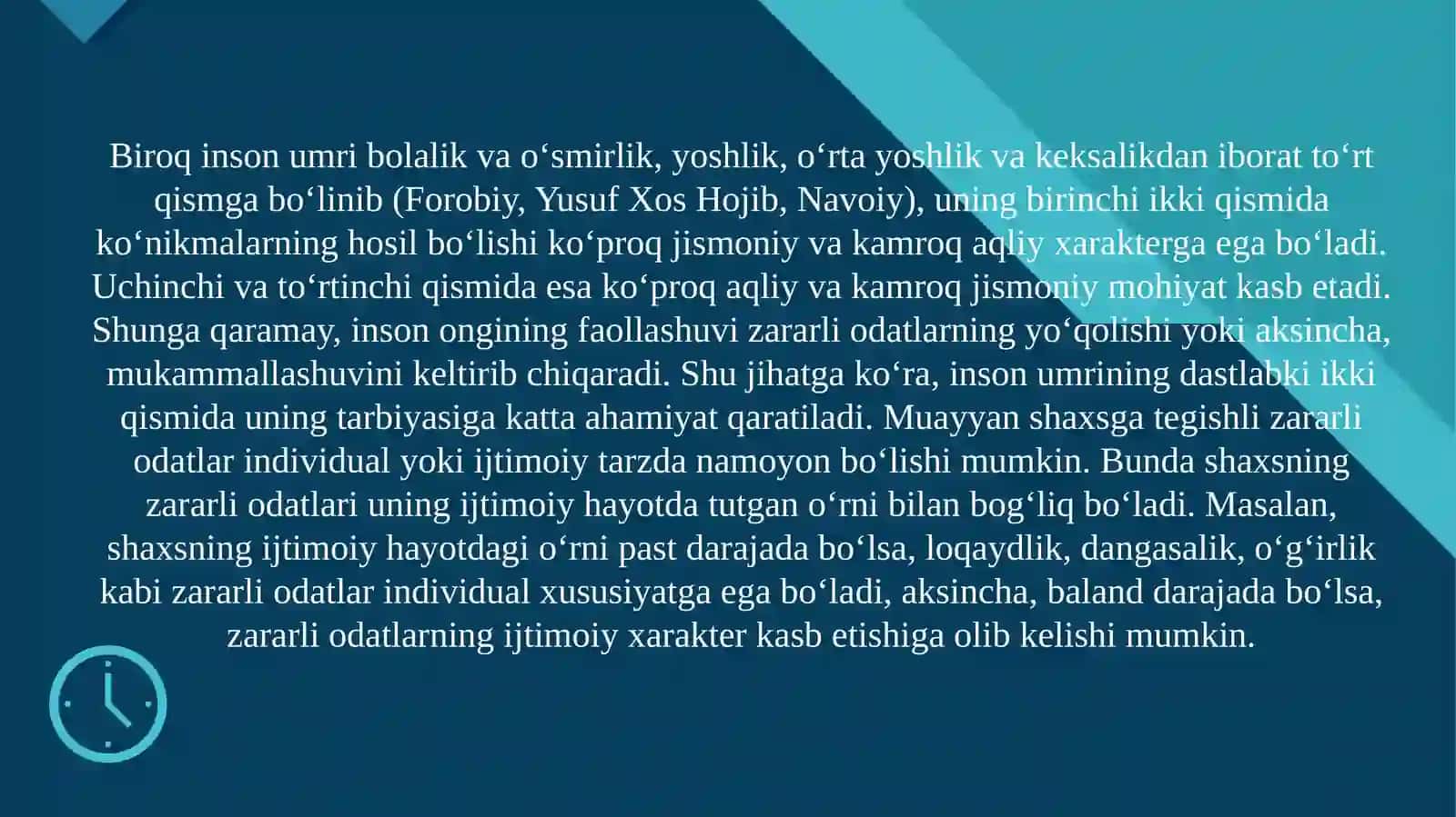 ZARARLI ODATLAR TO’G’RISIDA UMUMIY TUSHUNCHA 4