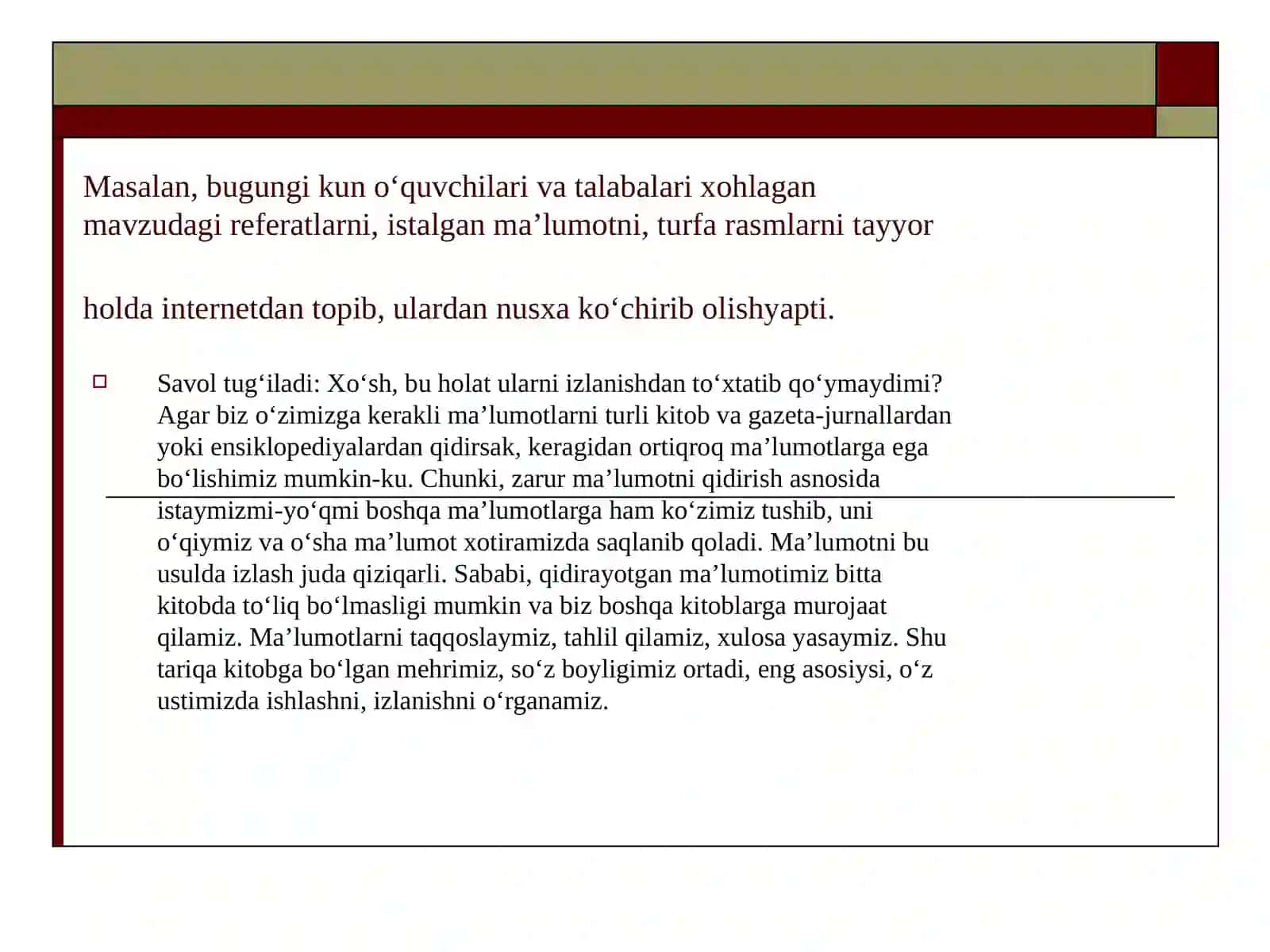 Internetning inson va jamiyat hayotiga salbiy ta`siri 4