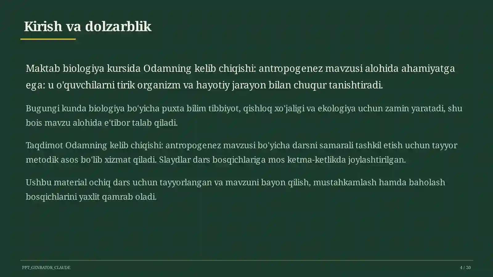 Odamning kelib chiqishi: antropogenez (11-sinf) 4