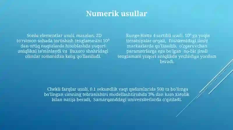 Koshi masalasi uchun bir jinsli bo'lmagan tor tebranish tenglamasi 4