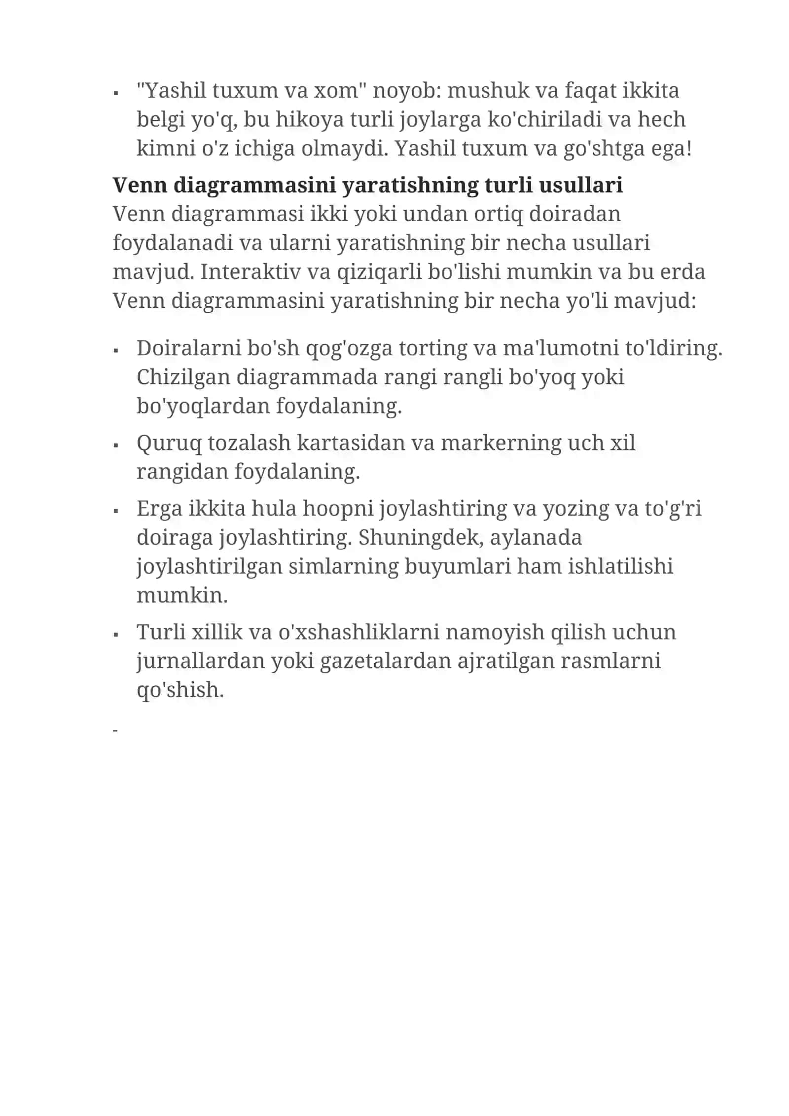 Venn diagrammasi va undan biologik ta`limda foydalanish 4