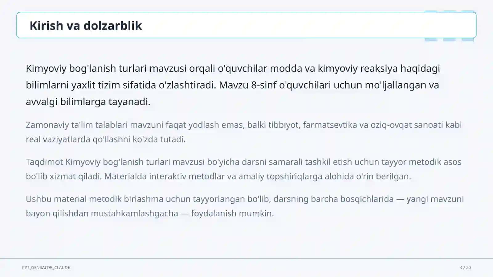 Kimyoviy bog'lanish turlari (8-sinf) 4