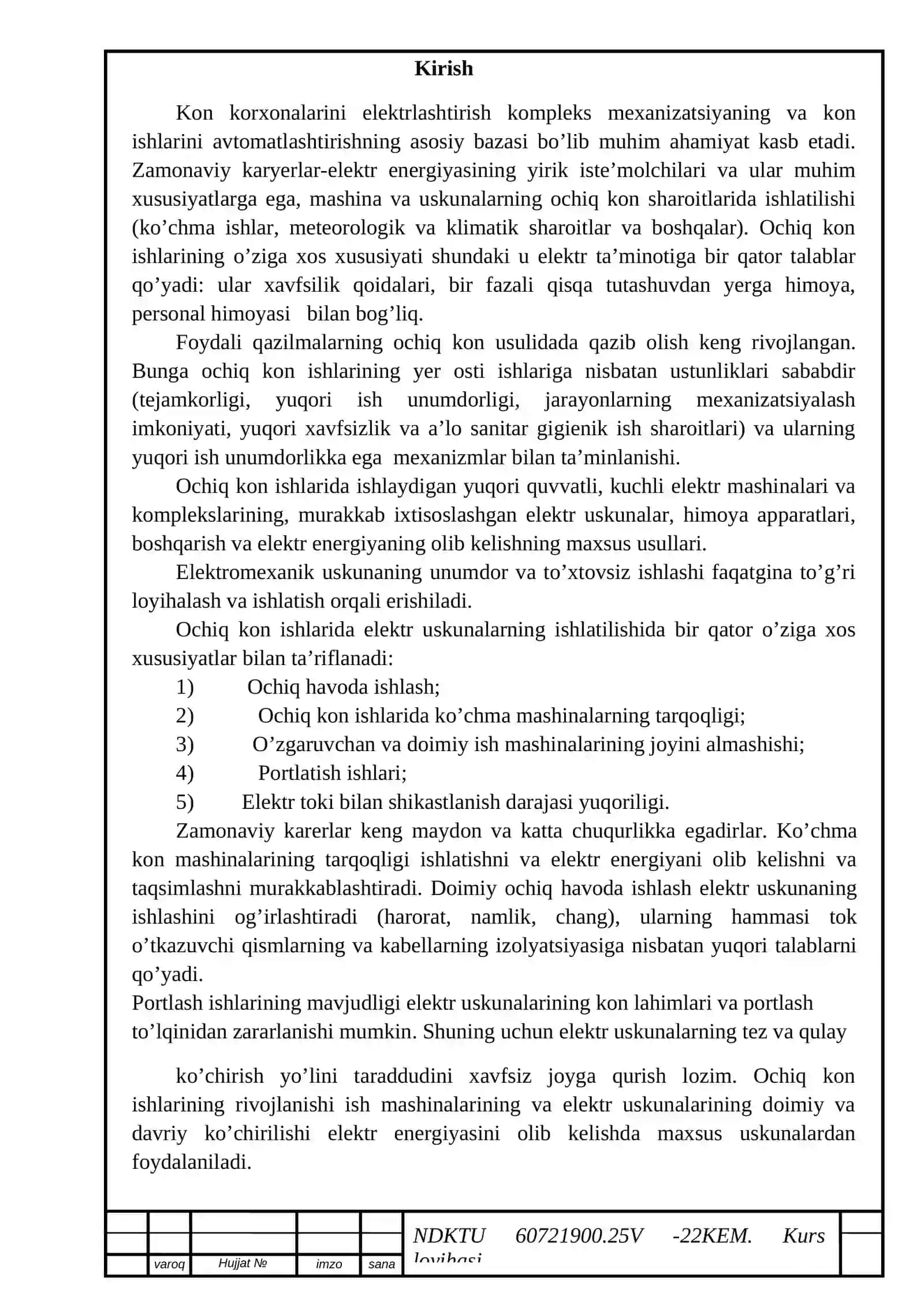 Kon korxonalarini elektrlashtirish 4