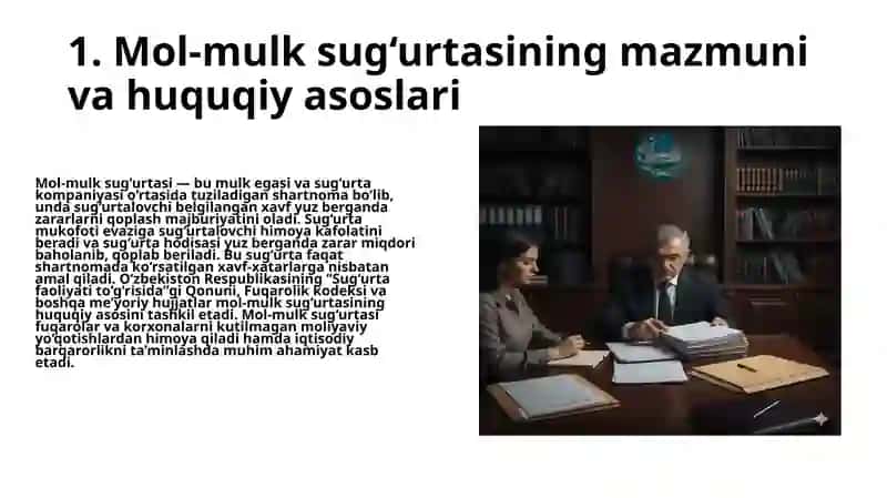 Mol-mulk sug'urtasi 4