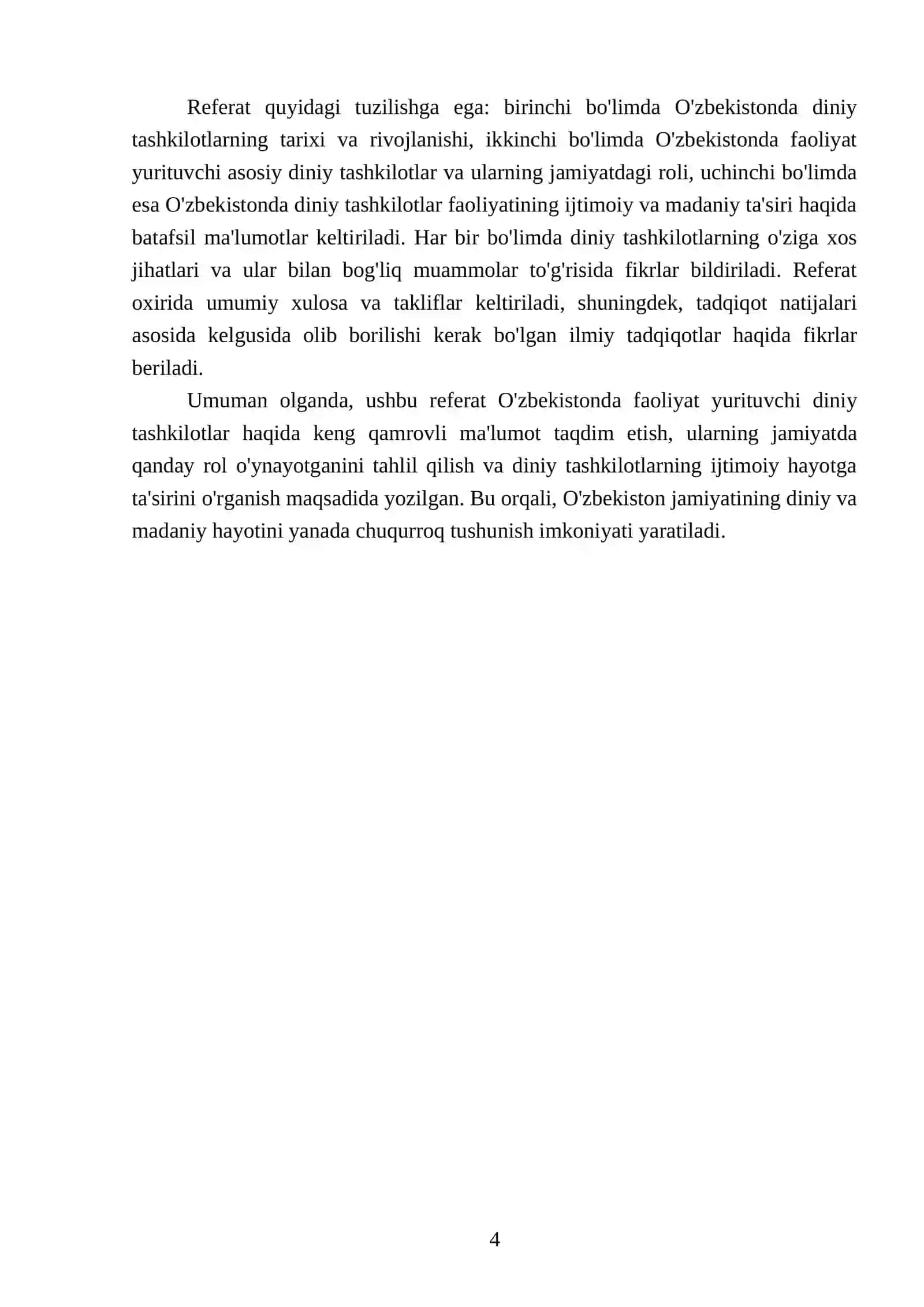 O'zbekistonda faoliyat yurituvchi diniy tashkilotlar haqida 4