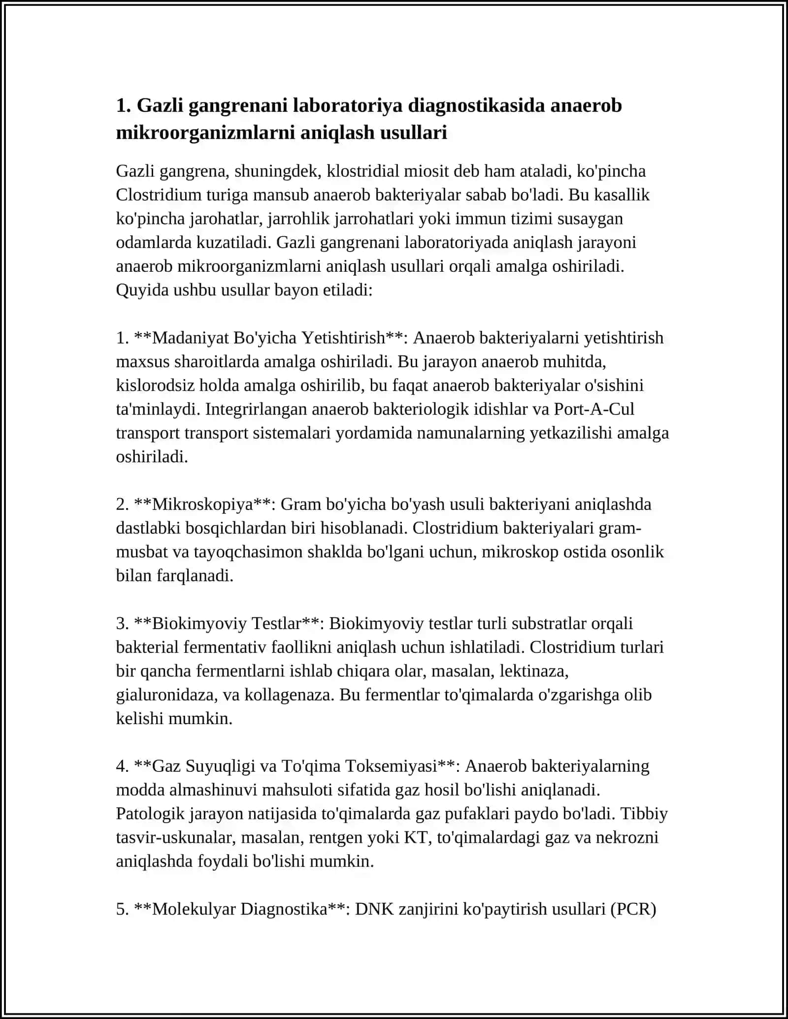 GAZLI GANGRENANI LABARATORIYA DIAGNOSTIKASI 4