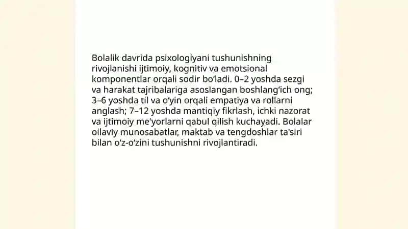 Inson psixologiyasini anglashda rivojlanish 4
