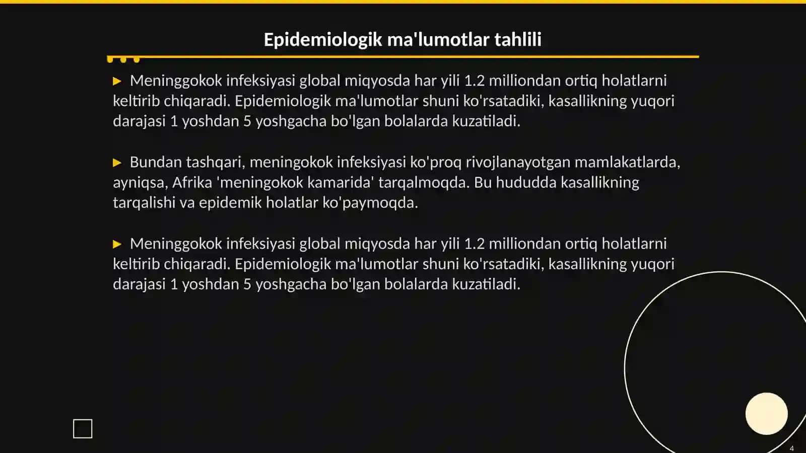 Meninggokok infeksiyasi epidemiologiyasi 4