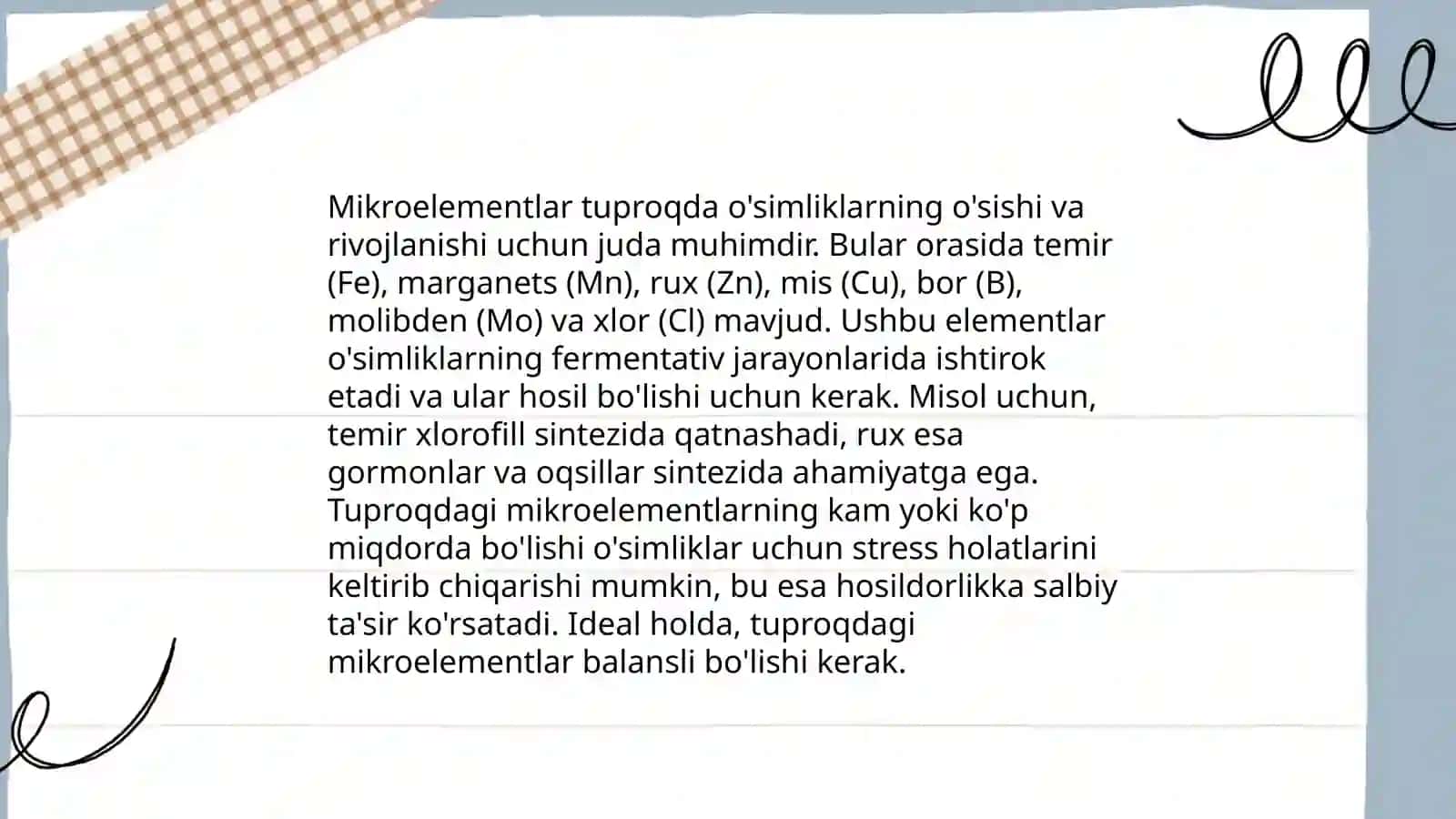 Tuproq mikroelementlari kimyosi va geokimyosini o'rganish 4