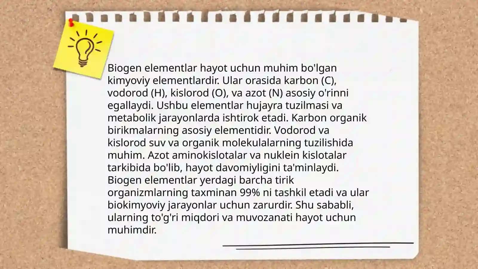 Biogen elementlar 4