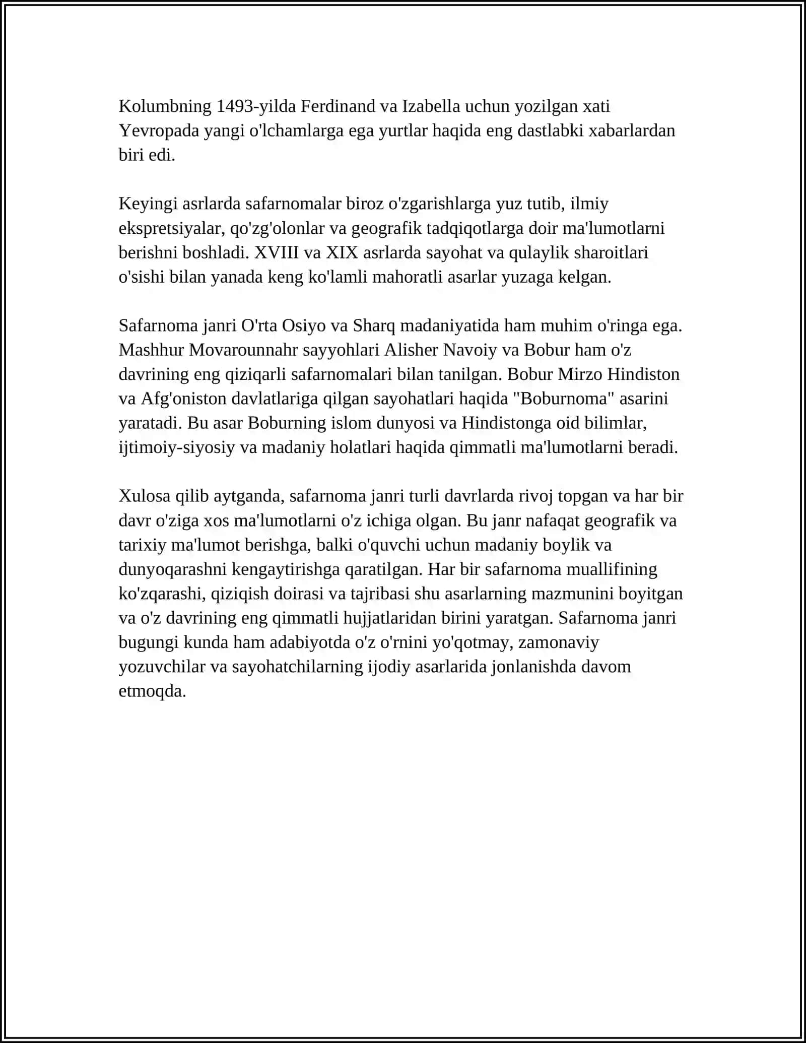 SAFARNOMA VA SAYOHATNOMA TURKUMIDAGI ASARLAR 4