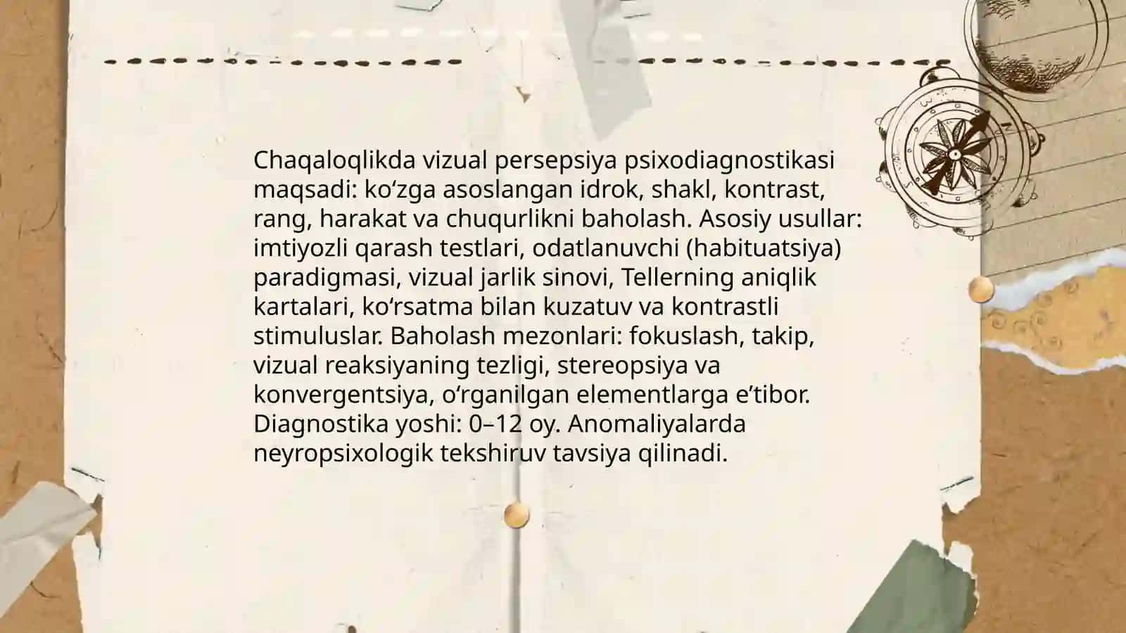 Chaqaloqlik davrida sensor, persepsiv hamda kognitiv rivojlanish psixodiagnostikasi 4
