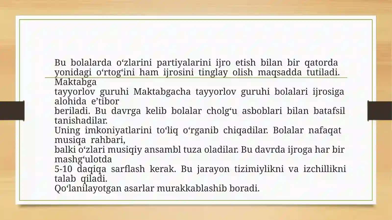 Katta va tayyorlov guruhda musiqa mashg'ulotlari 4