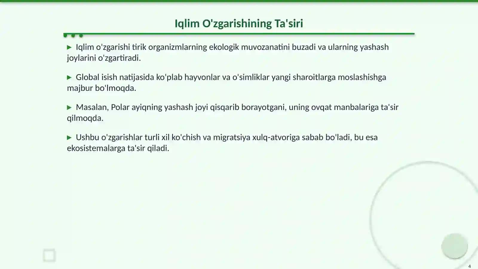 Turli Ekologik Omillarning Tirik Organizmlarga Ta'siri 4