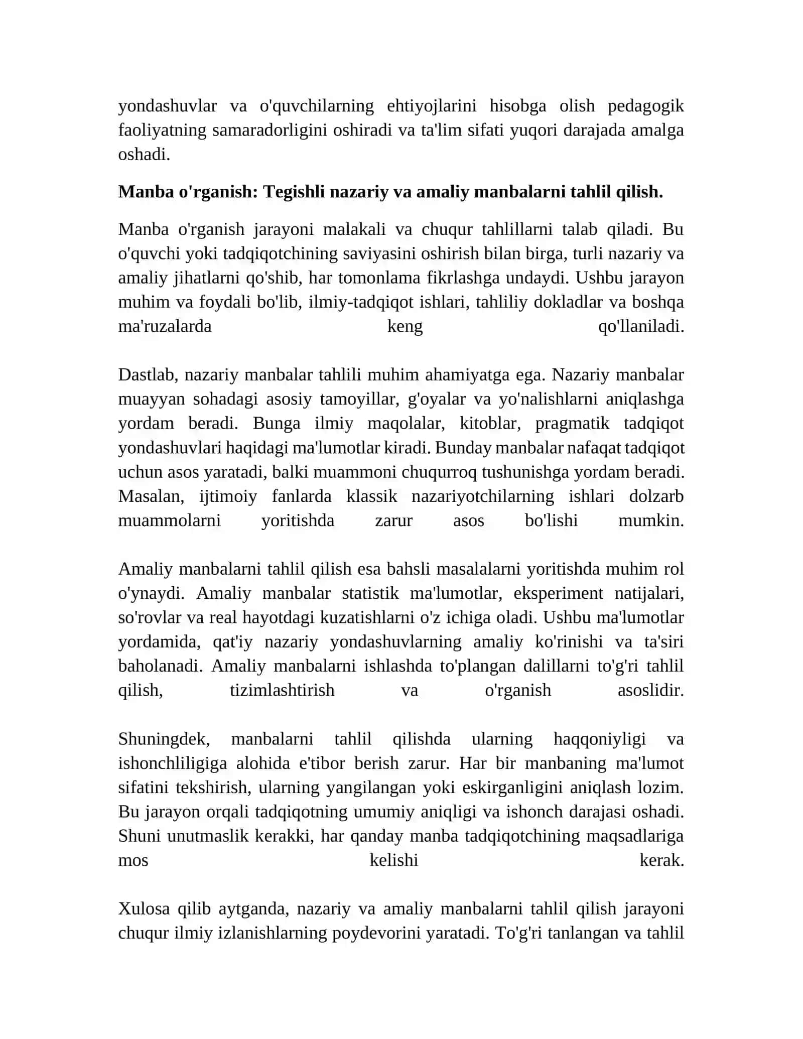 Pedagogik faoliyatini loyihalashtirishturlari 4