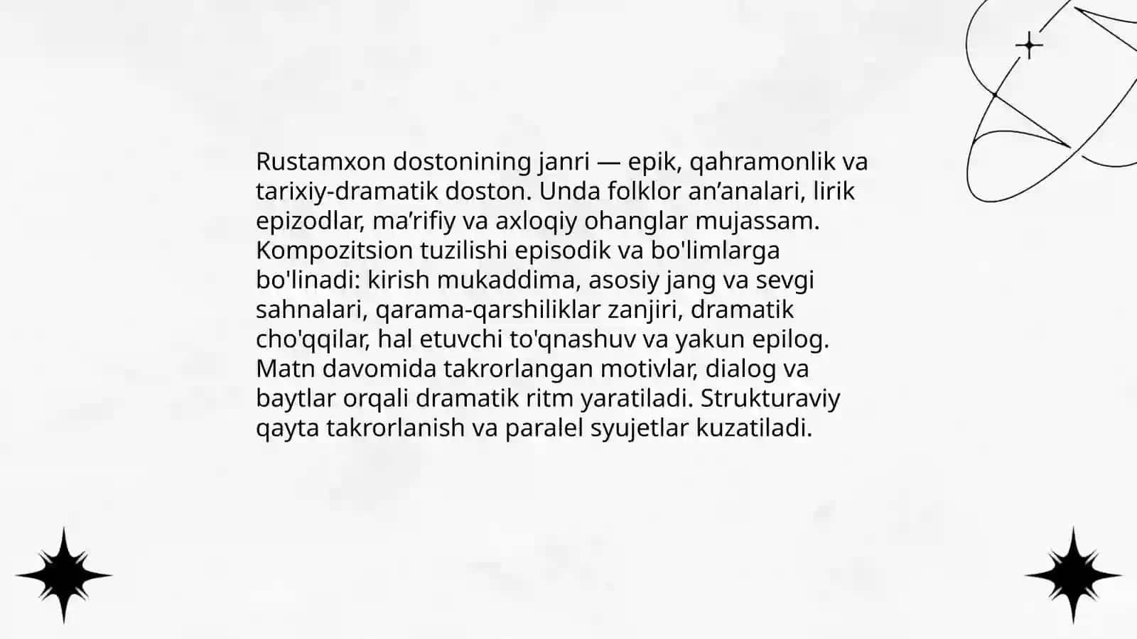 "Rustamxon" dostoni tahlili 4