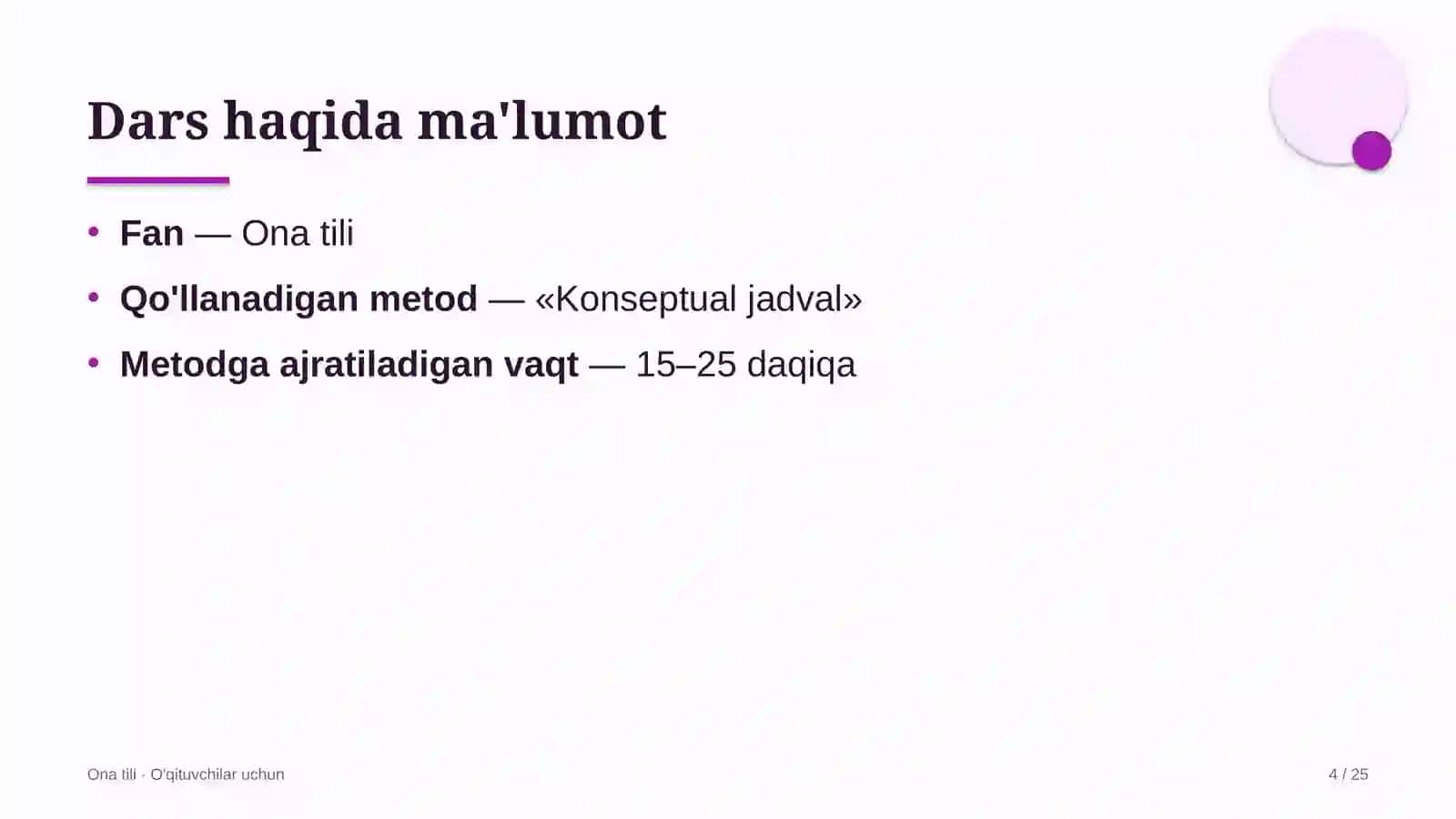 ona tili darslarida konseptual jadval metodidan foydalanish 7734 4