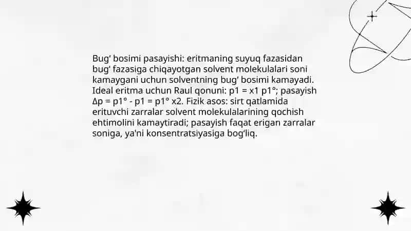Suyuq ertmalar va ularning konsentiratsiyasi 4