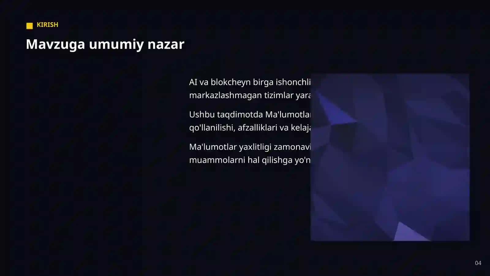 Ma'lumotlar yaxlitligi 4