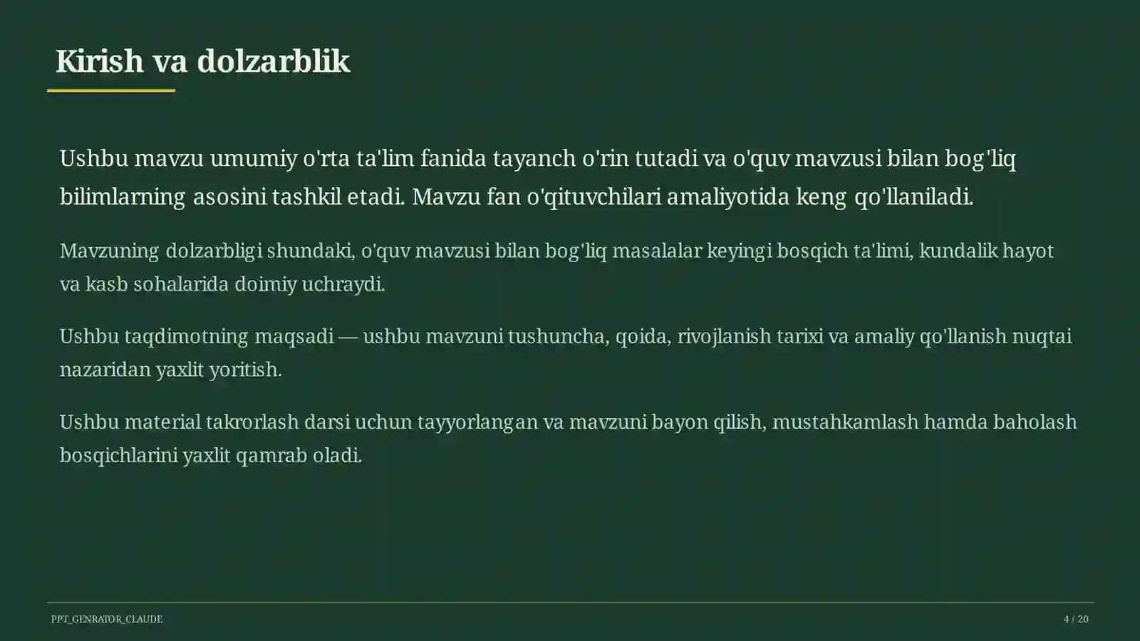 Dolzarb mavzular 4