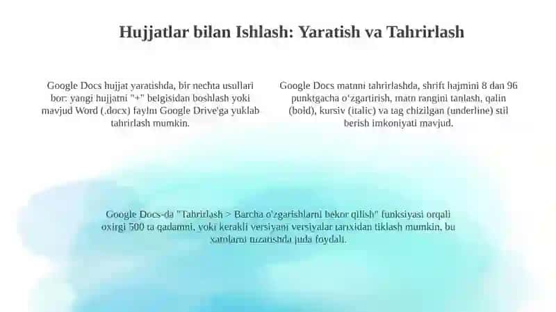 Google Ilovalari va Google Drive 4