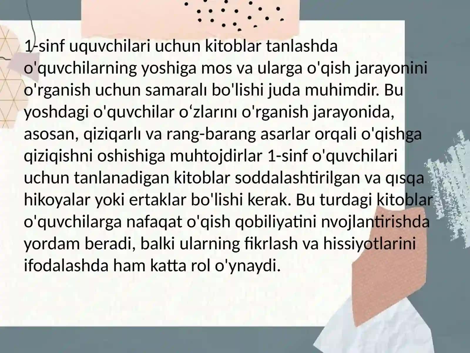 Mustaqil kitobxonlik yuzasidan metodik tafsiya 4