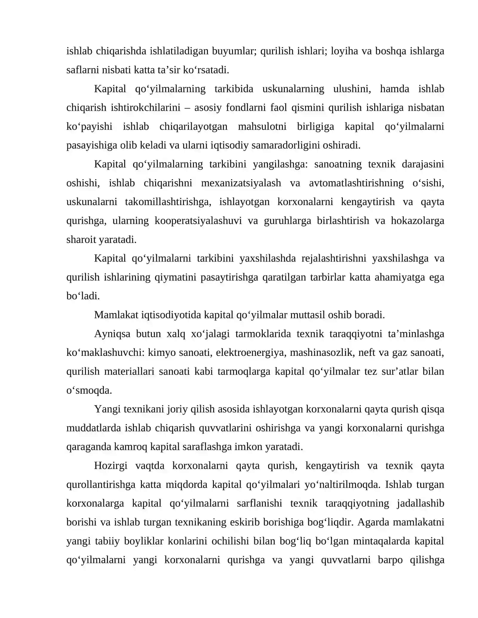 Kapital qoʻyilmalarning mohiyati va moliyaviy manbalari 4