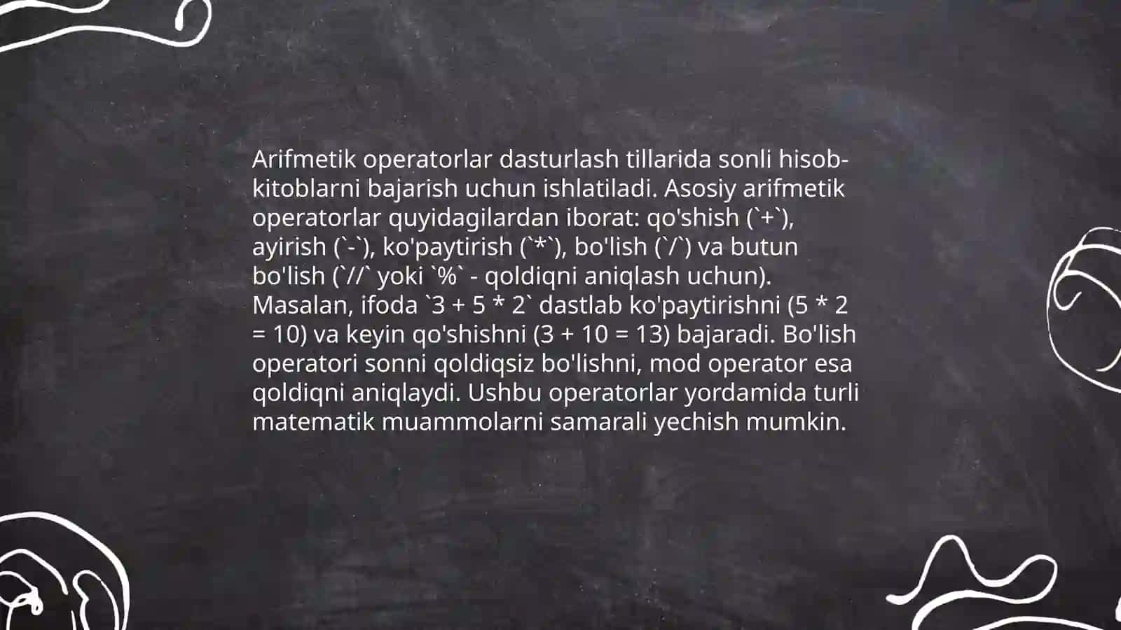 C++ da operatorlar 4
