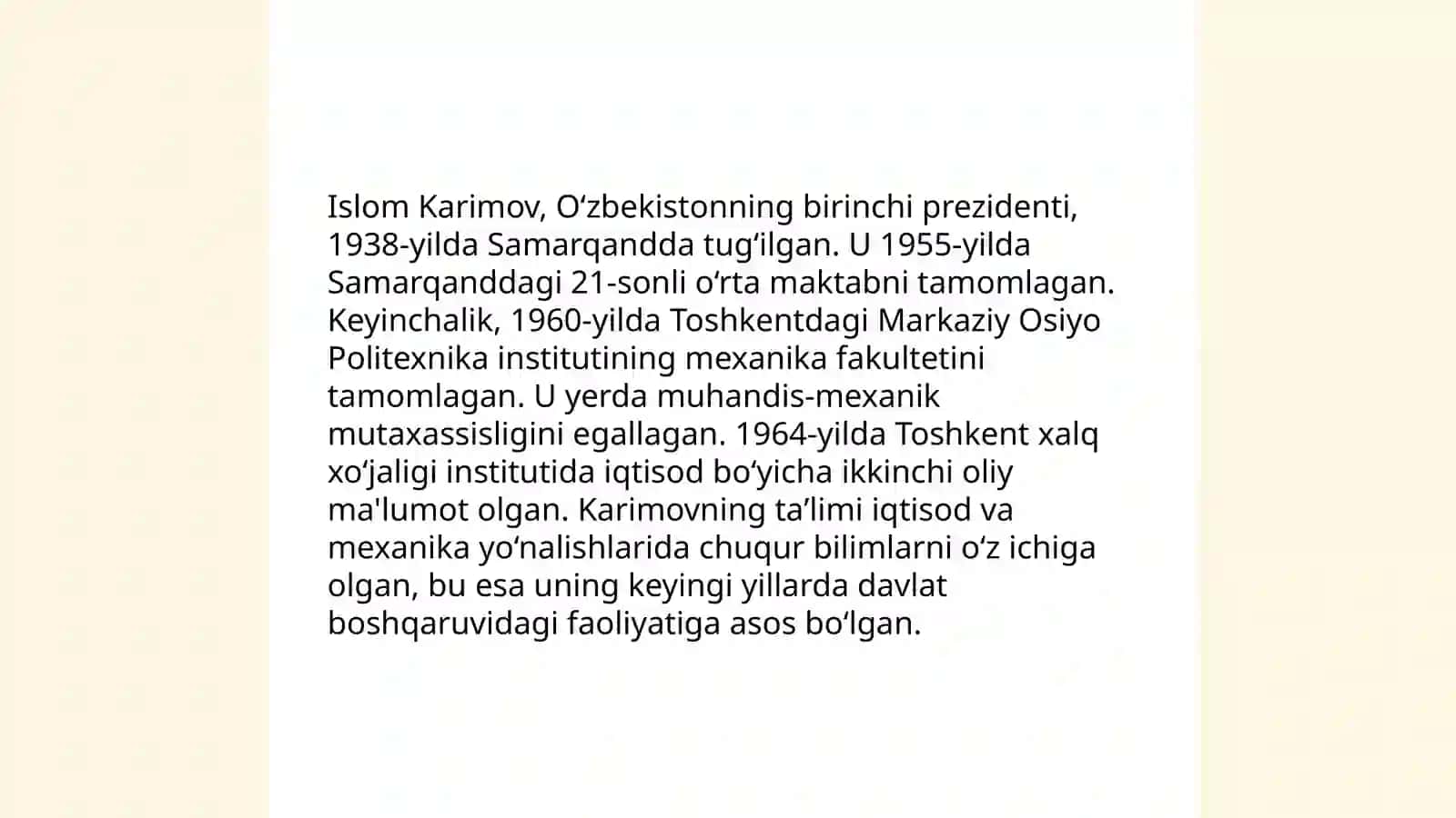 Islom Abdugʻaniyevich Karimov 4