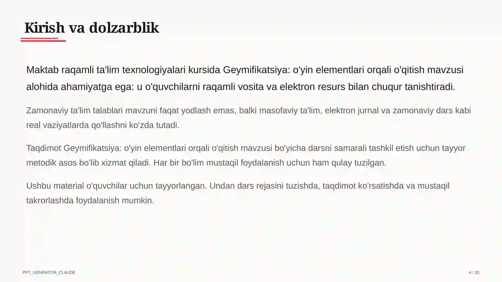 Geymifikatsiya: o'yin elementlari orqali o'qitish 4