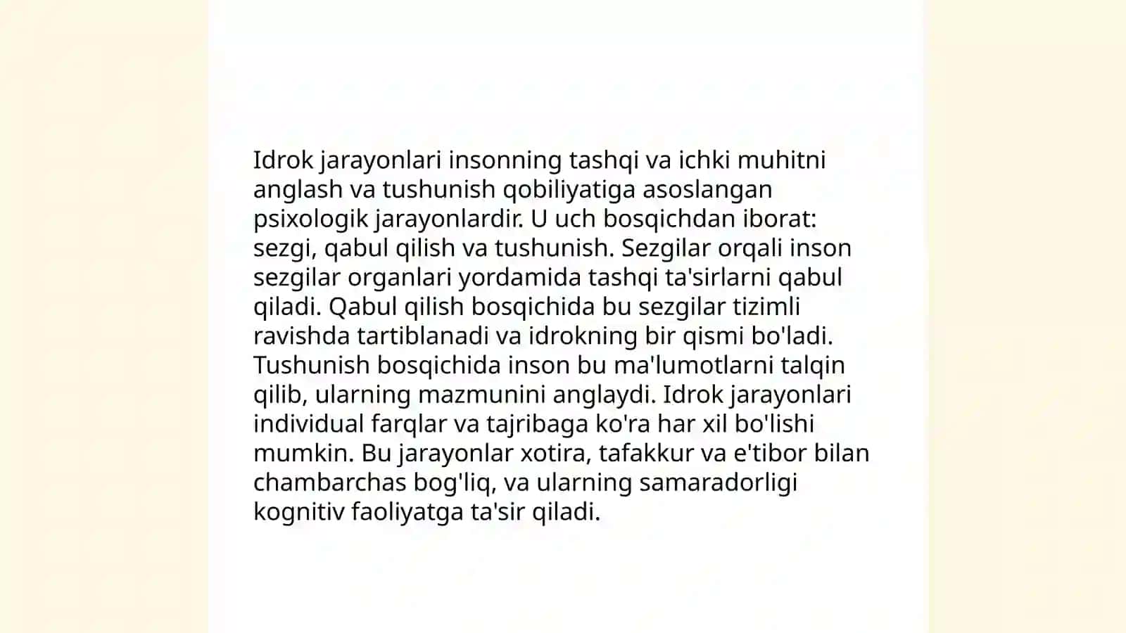 Idrok haqida tushuncha perseptiv ong 4