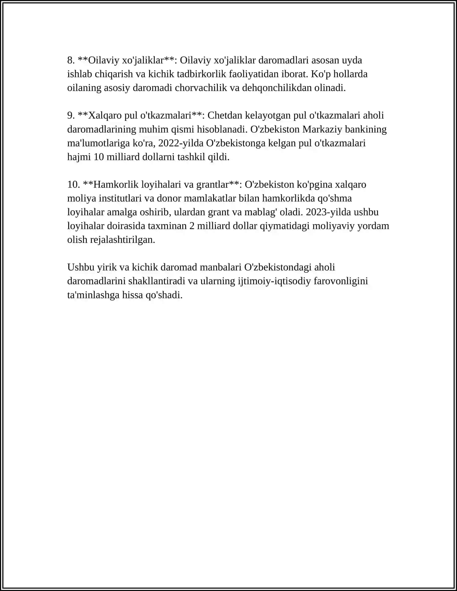 HODIMLARNING DAROMADLARI 4
