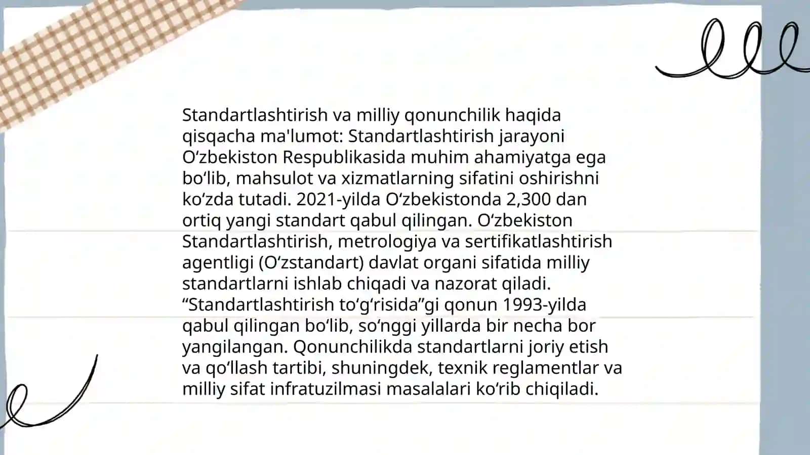 Standartlashtirish muammosi 4