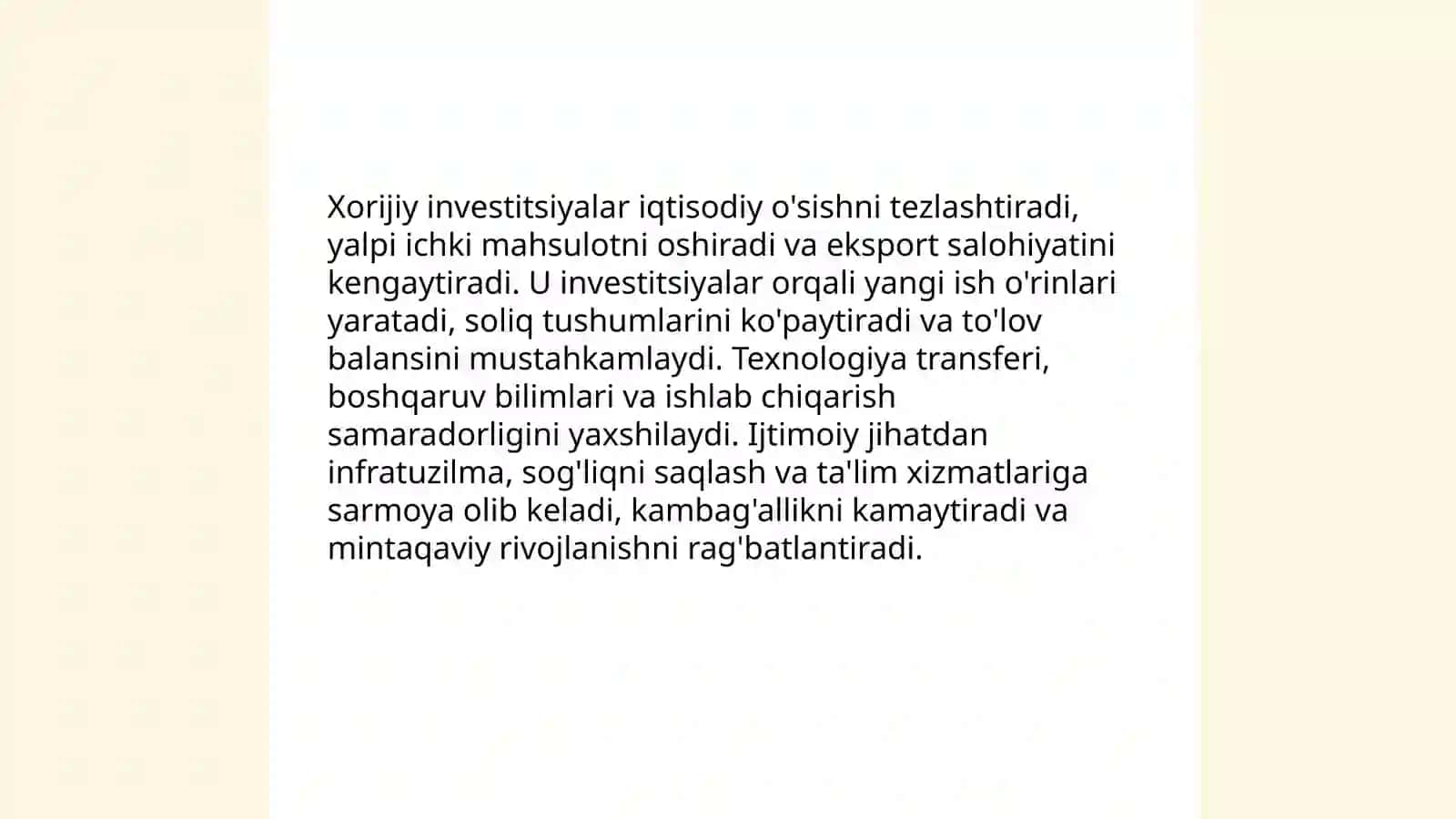 Xorijiy investitsiyalarning mohiyati va shakllari 4
